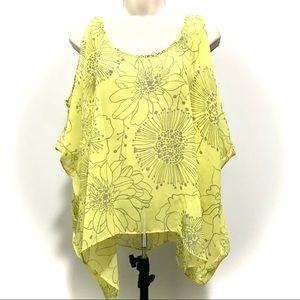 Sheer and Flowy Seven Times Seven Top Size Small